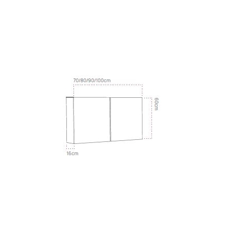 CUPBOARD MIRROR 80CM