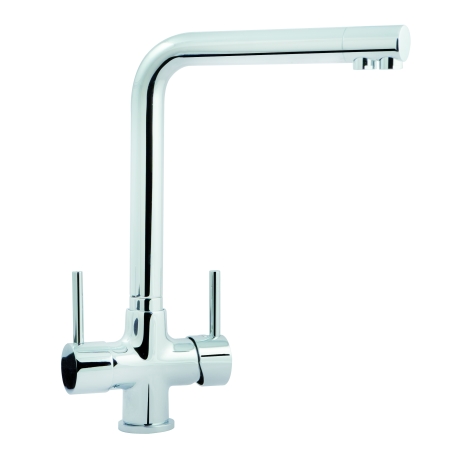 CHROME SINK FAUCET DUAL FLOW