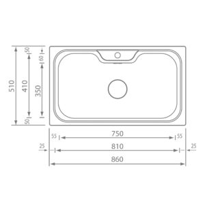 STAINLESS STEEL 11743 ΕURΕΚΑ (86Χ51)