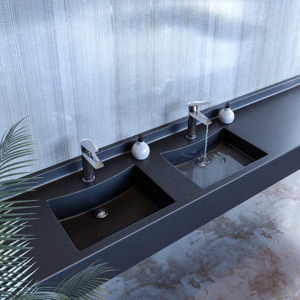 Νιπτήρας Μπάνιου 706 Curve Double