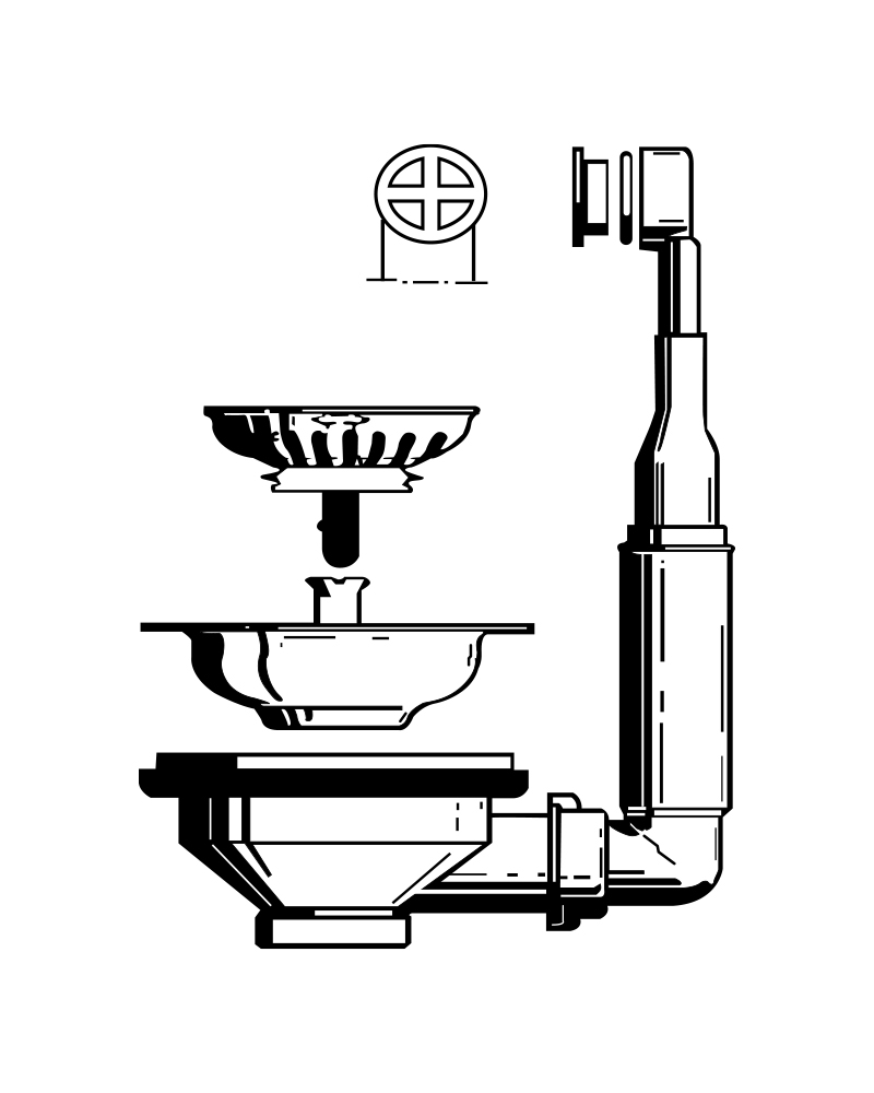 Βαλβίδα Νεροχύτη Με Υπερχείλιση