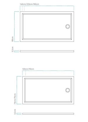 A203 100Χ80 ΝΤΟΥΖΙΕΡΑ FLΑΤ CLASSIC