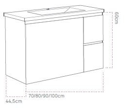 ΒΑΣΗ ALBA C 80CM