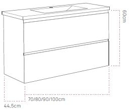 ΒΑΣΗ ALBA D 100CM