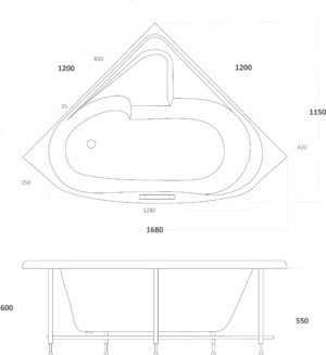502 SABRINA 120 Χ 120 X h. 60cm