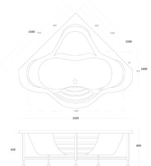 528 MIRANDA 150 Χ 150 X h. 60cm