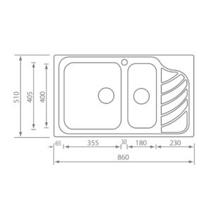 STAINLESS STEEL 11754 ΕURΕΚΑ (86Χ51)
