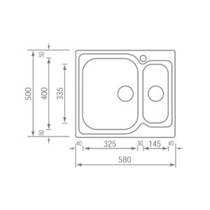 STAINLESS STEEL 11692 ΜΑΤΙCO ΣΑΓΡΕ (58X50)