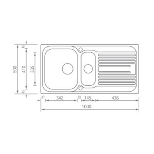 STAINLESS STEEL 10645 ATLANTIC SATINE (100X50)
