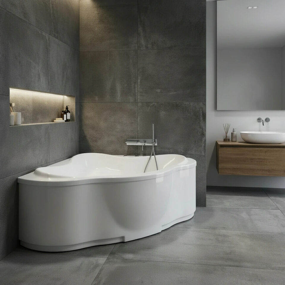 Γωνιακή Μπανιέρα 528 Miranda 150x150x60