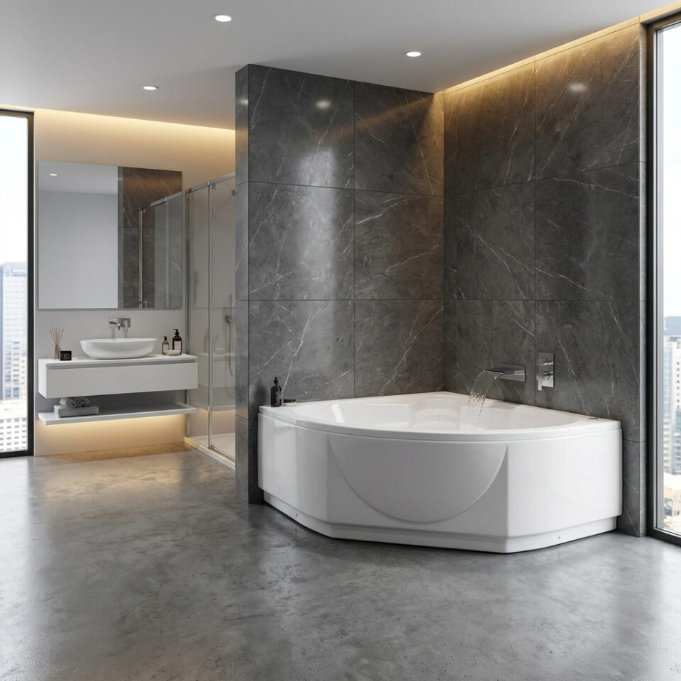 Γωνιακή Μπανιέρα 519 Nataly 150x150x60