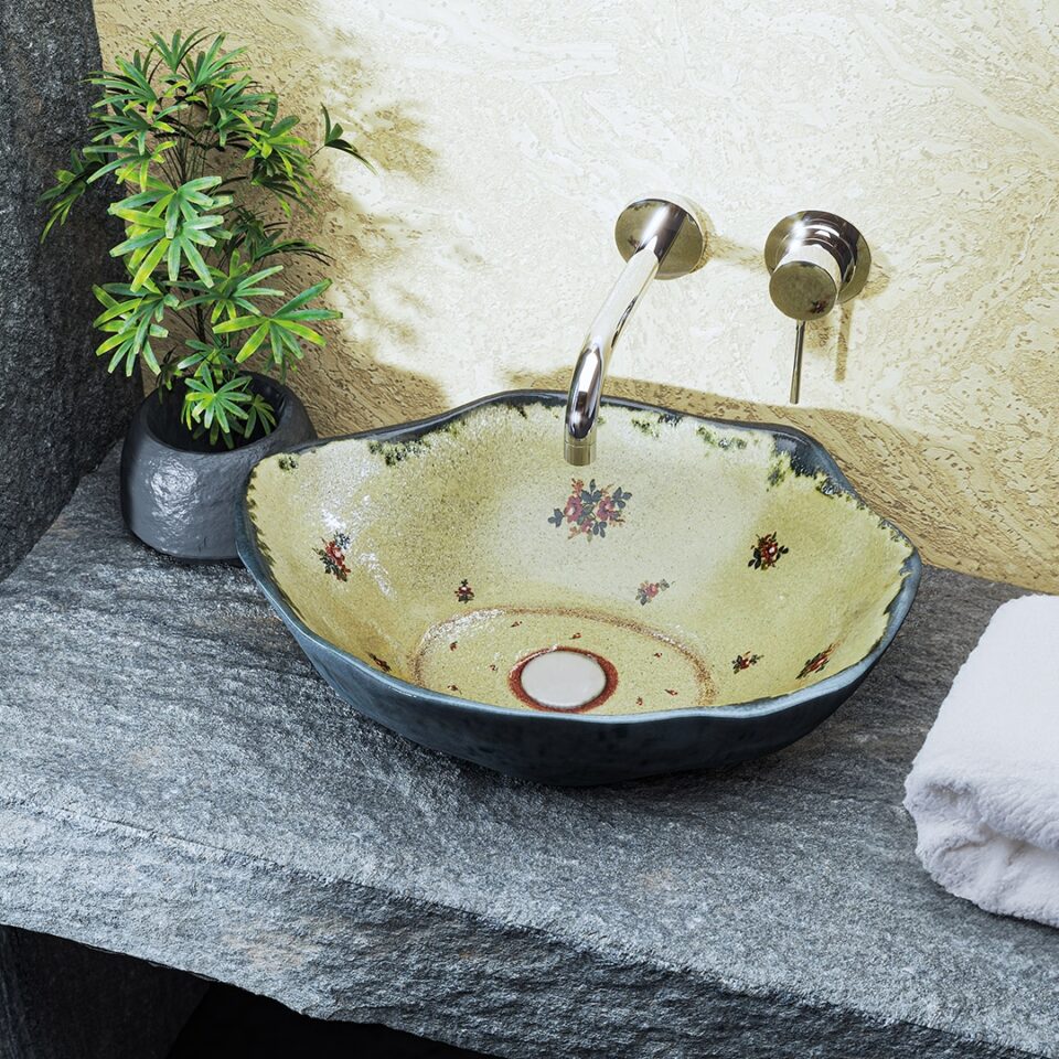 Επιτραπέζιος Νιπτήρας 407 Red Flowers