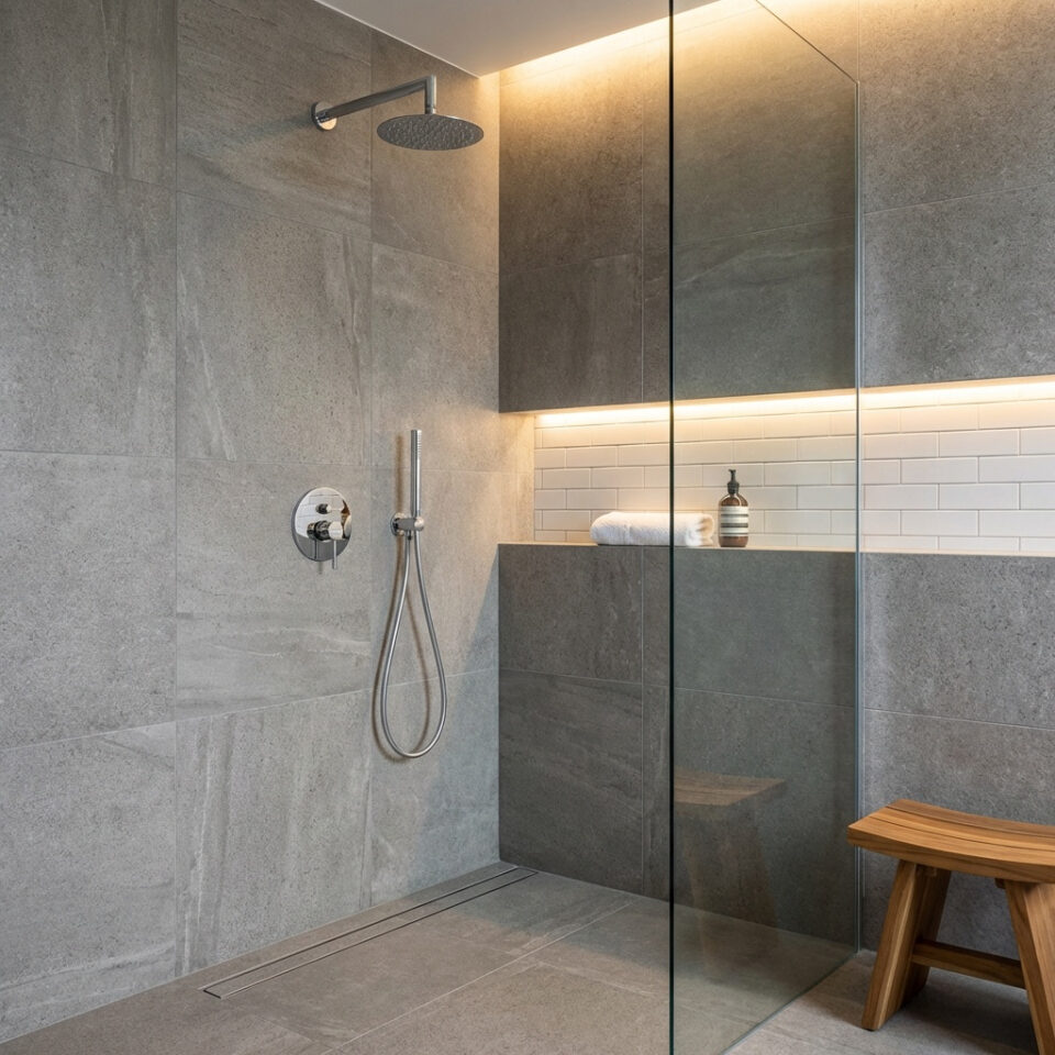 Εντοιχιζόμενο Σετ Ντους Στρόγγυλο 30εκ