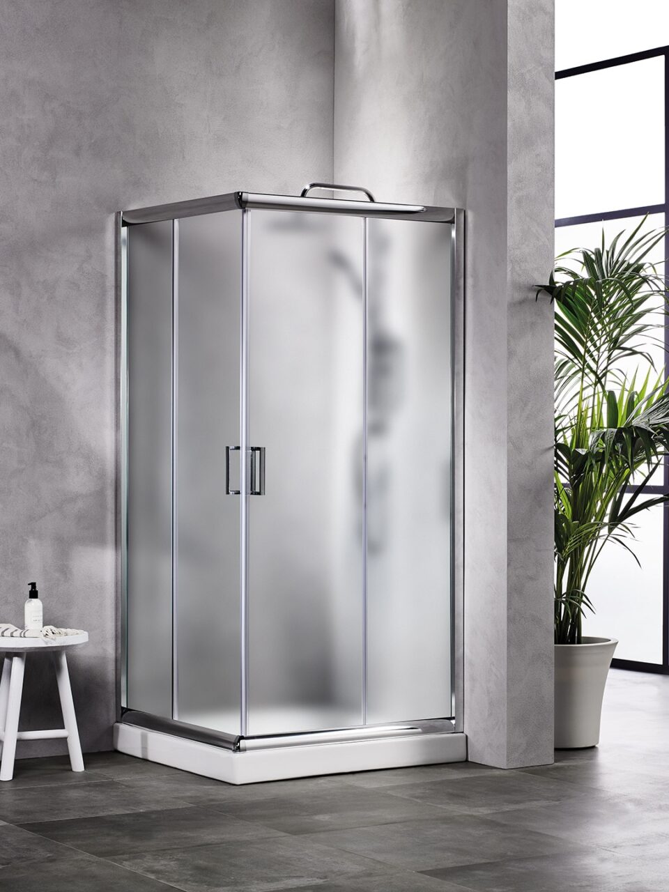 Τετράγωνη Καμπίνα ΑS7272F Frosted 72x72