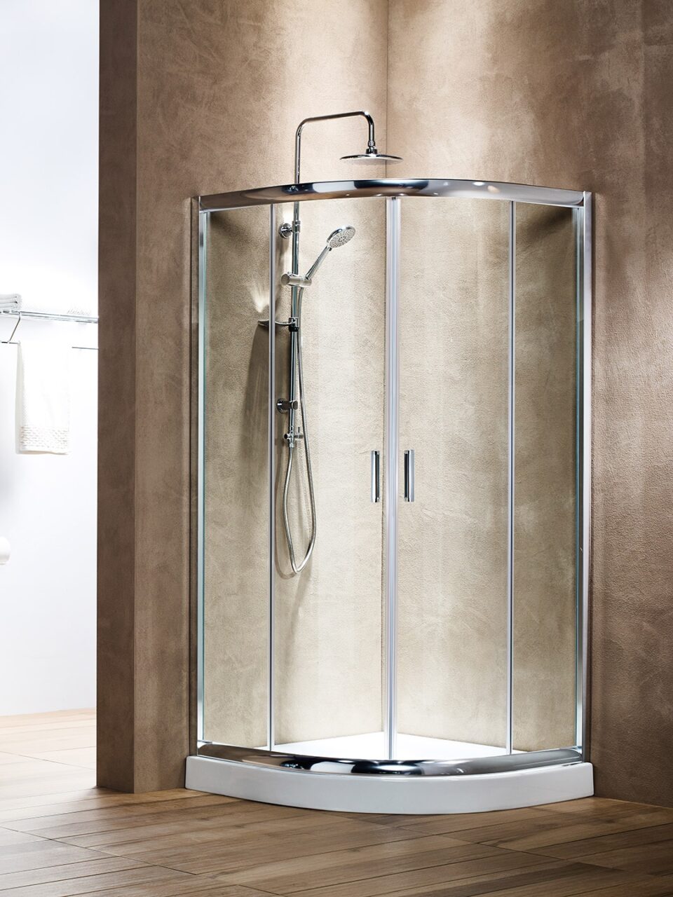 Ημικυκλική Καμπίνα AR8080 Διάφανη 80x80