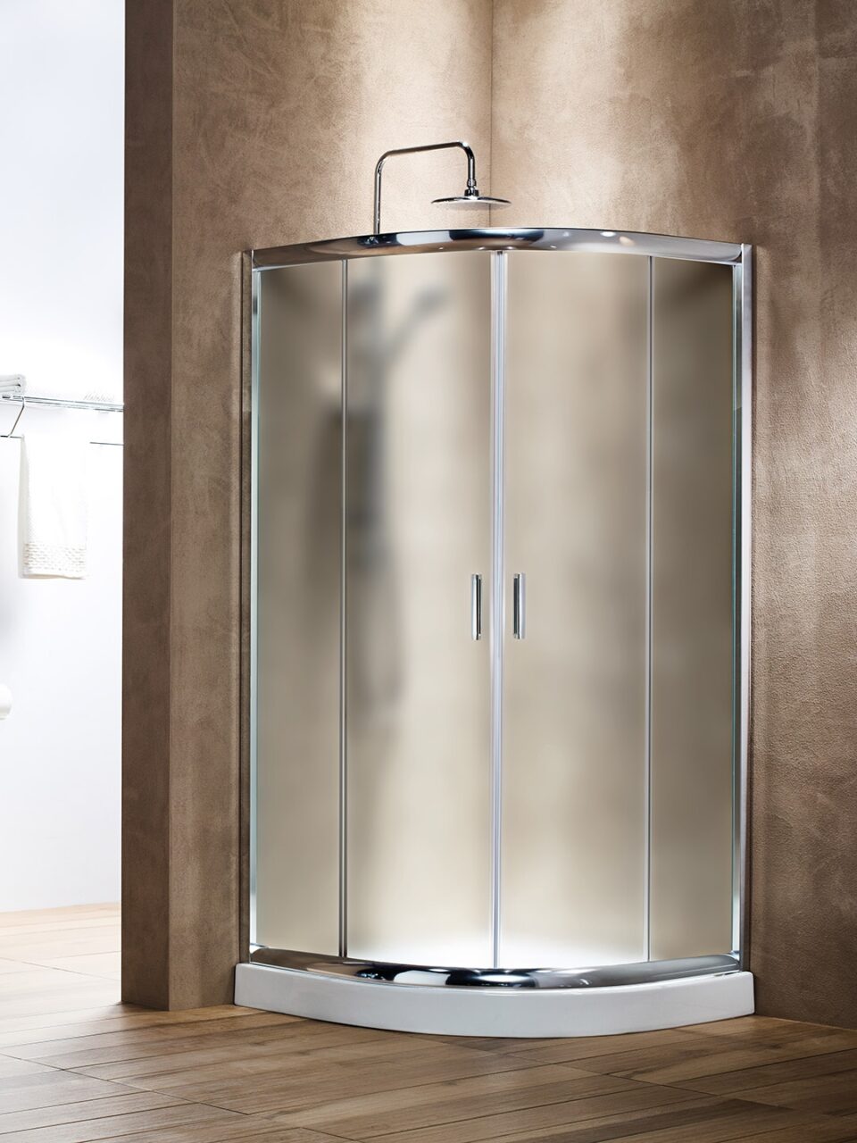 Ημικυκλική Καμπίνα AR9090F Frosted 90×90