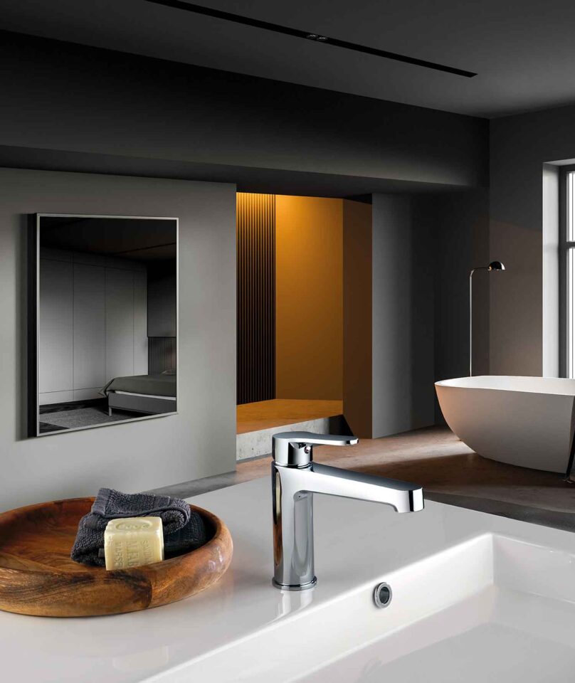 Μπαταρία Νιπτήρα Verona Χρωμίου