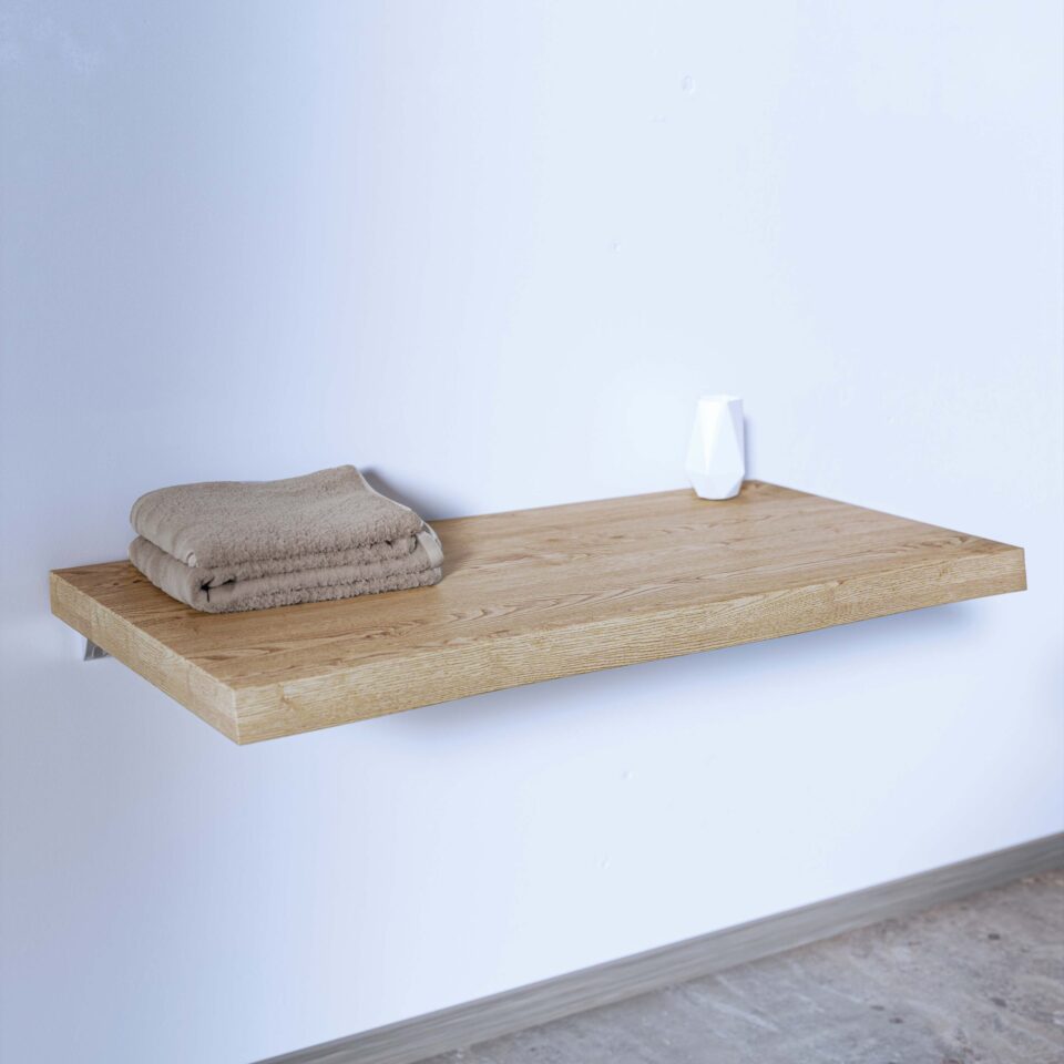 Ράφι Απο Μασίφ Ξύλο Δρυς 101 - 120εκ